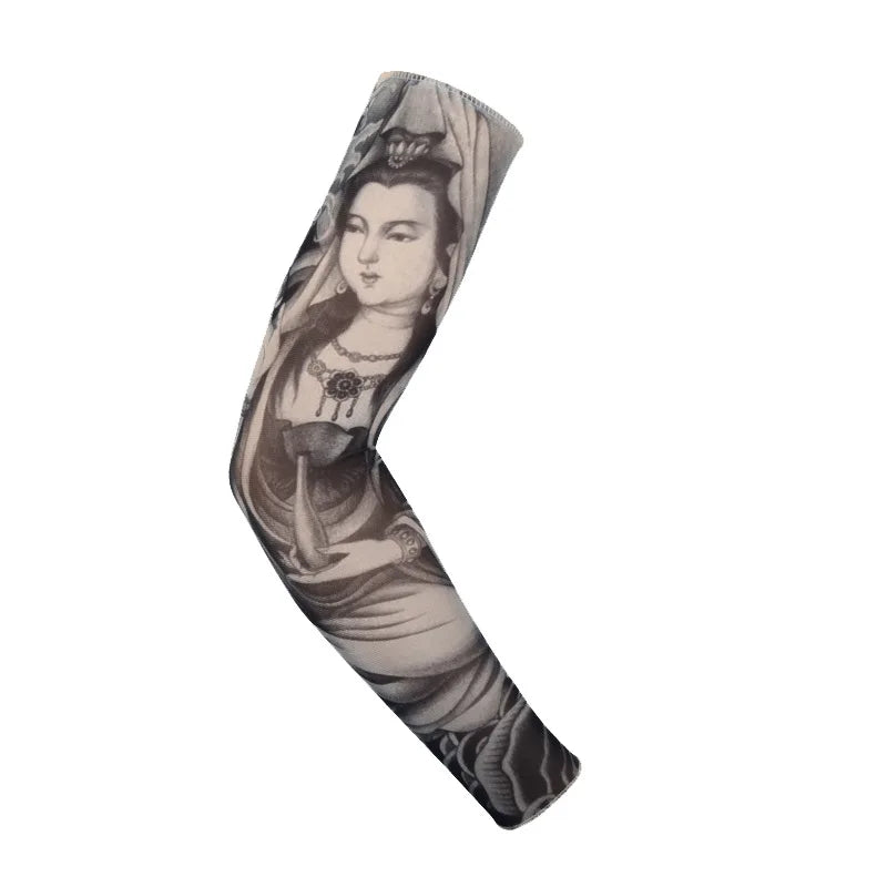 Tattoo Sleeves Flower Arm Sleeves Tattoos for Men and Women Cool Sleeves Summer Driving Sunscreen Arm Sleeves Sleeves