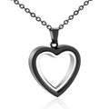 Glass Cremation Jewelry Necklace for Ashes Heart Memorial Lockets for Ashes Stainless Steel Keepsake Urn Ashes Pendants