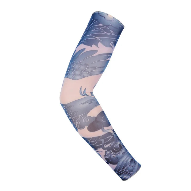 Tattoo Sleeves Flower Arm Sleeves Tattoos for Men and Women Cool Sleeves Summer Driving Sunscreen Arm Sleeves Sleeves