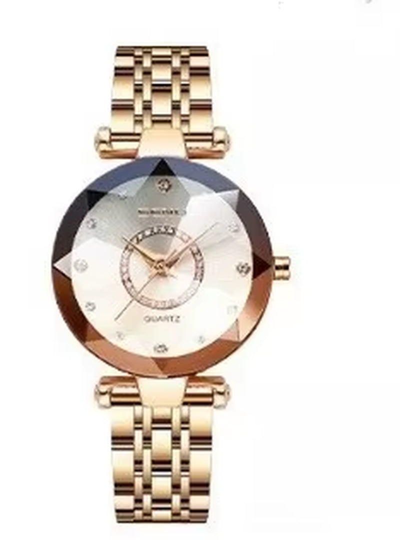 Quartz Watches for Women'S 2023 Luxury Fashion Popular Ocean Heart Star Sky Diamond Face Steel Band Waterproof Wristwatch