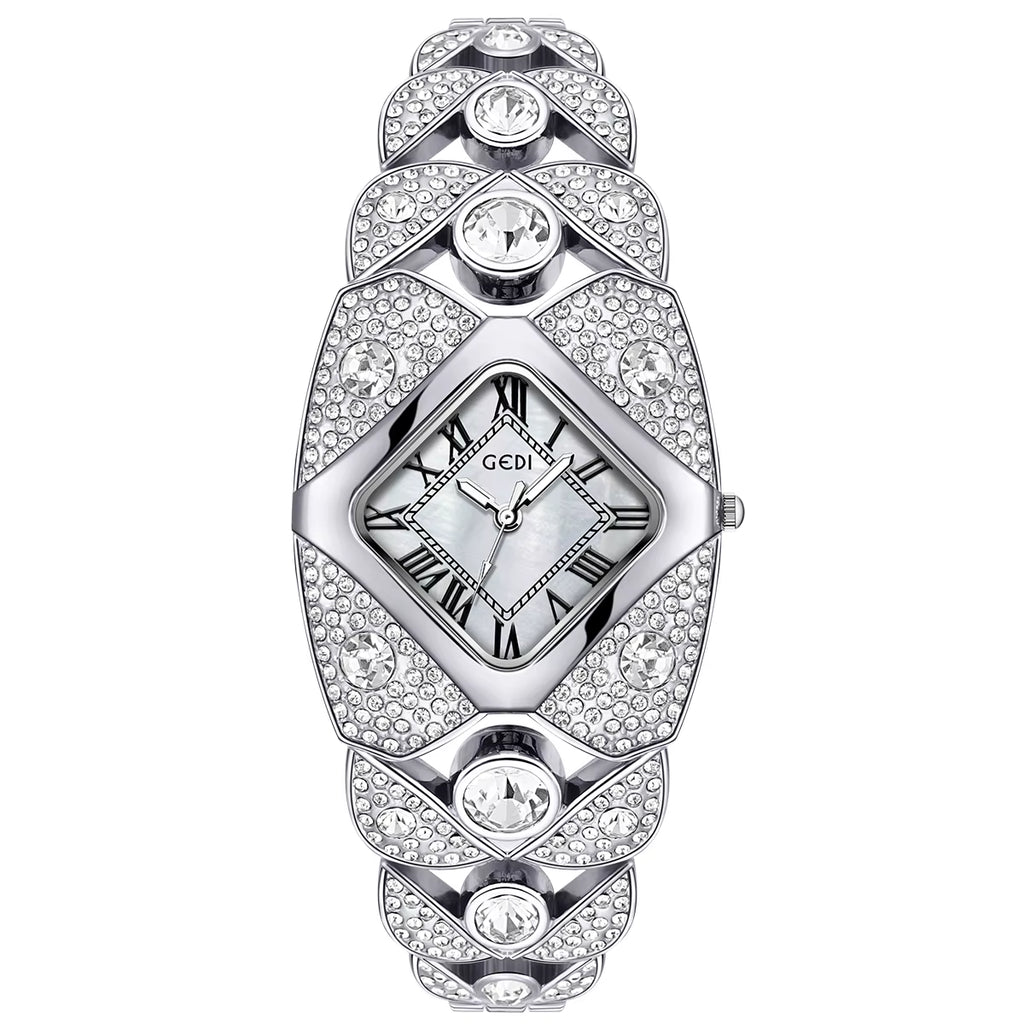 Women'S Watch Light Luxury Fashion Diamond Bracelet Waterproof Ladies' Quartz Watches Clock Gift Wristwatch