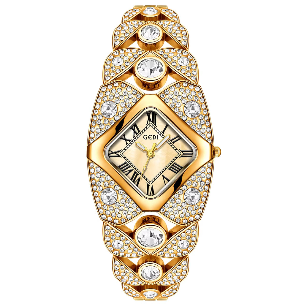 Women'S Watch Light Luxury Fashion Diamond Bracelet Waterproof Ladies' Quartz Watches Clock Gift Wristwatch