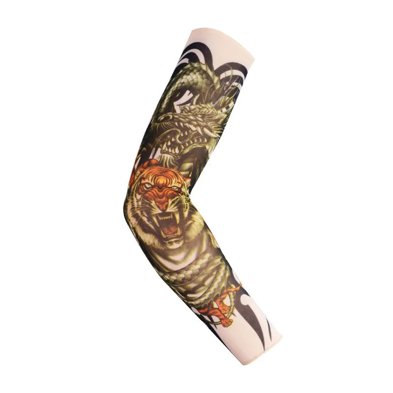 Tattoo Sleeves Flower Arm Sleeves Tattoos for Men and Women Cool Sleeves Summer Driving Sunscreen Arm Sleeves Sleeves
